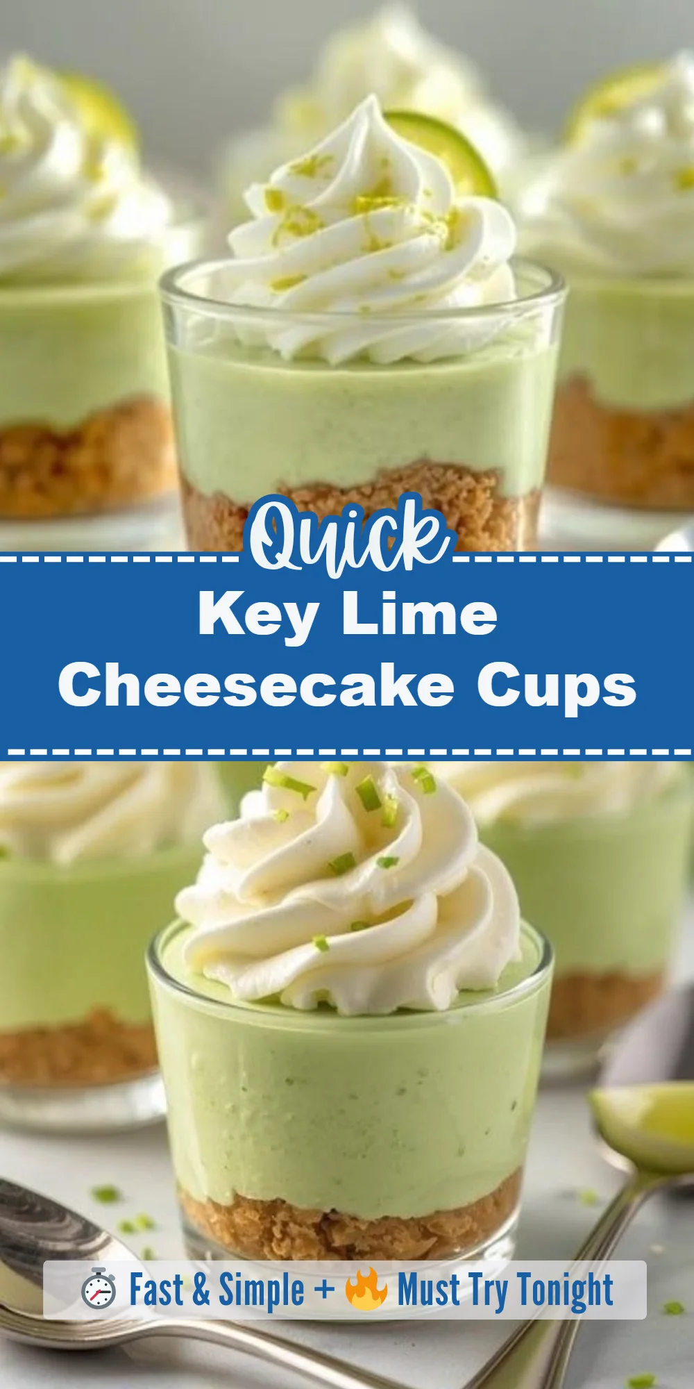 Key Lime Cheesecake Cups