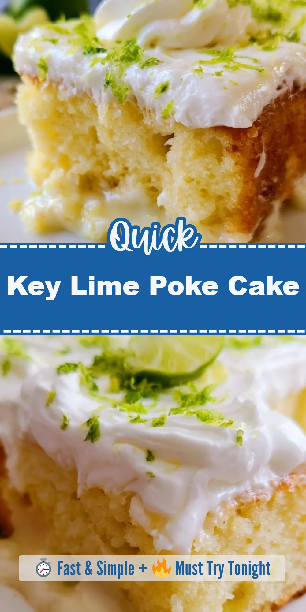 Key Lime Poke Cake