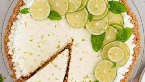 No Bake Key Lime Pie With Pretzel Crust