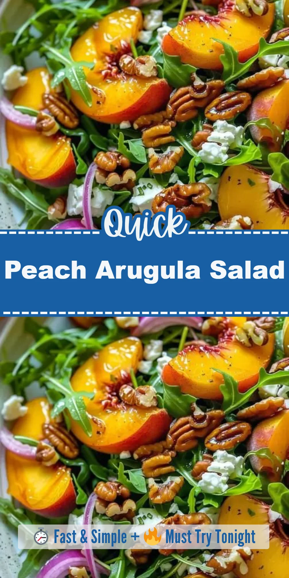 Peach Arugula Salad