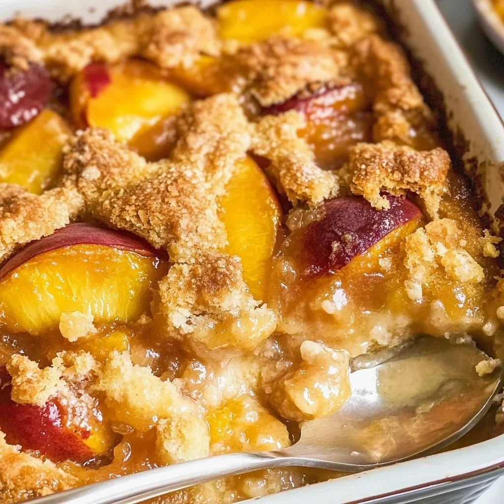Peach Cobbler with Fresh Peaches