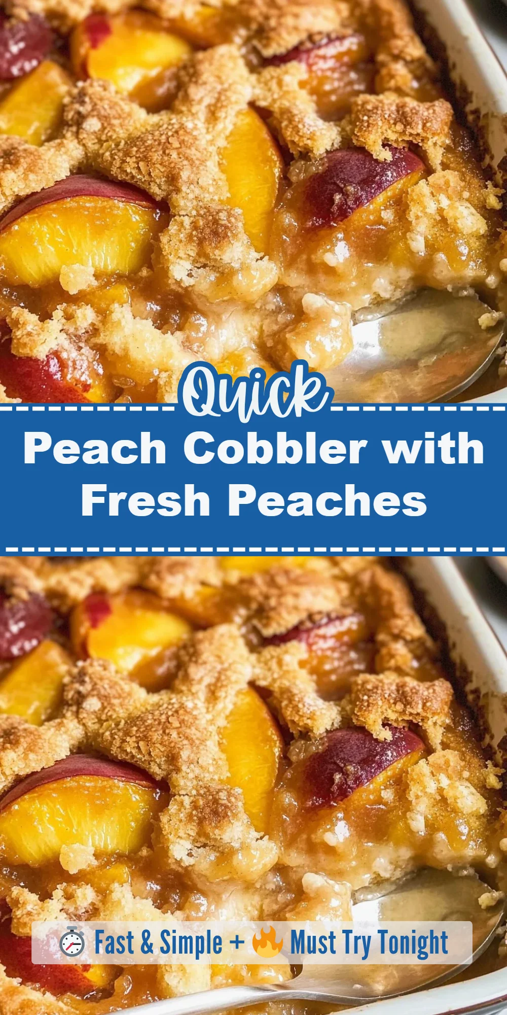 Peach Cobbler with Fresh Peaches