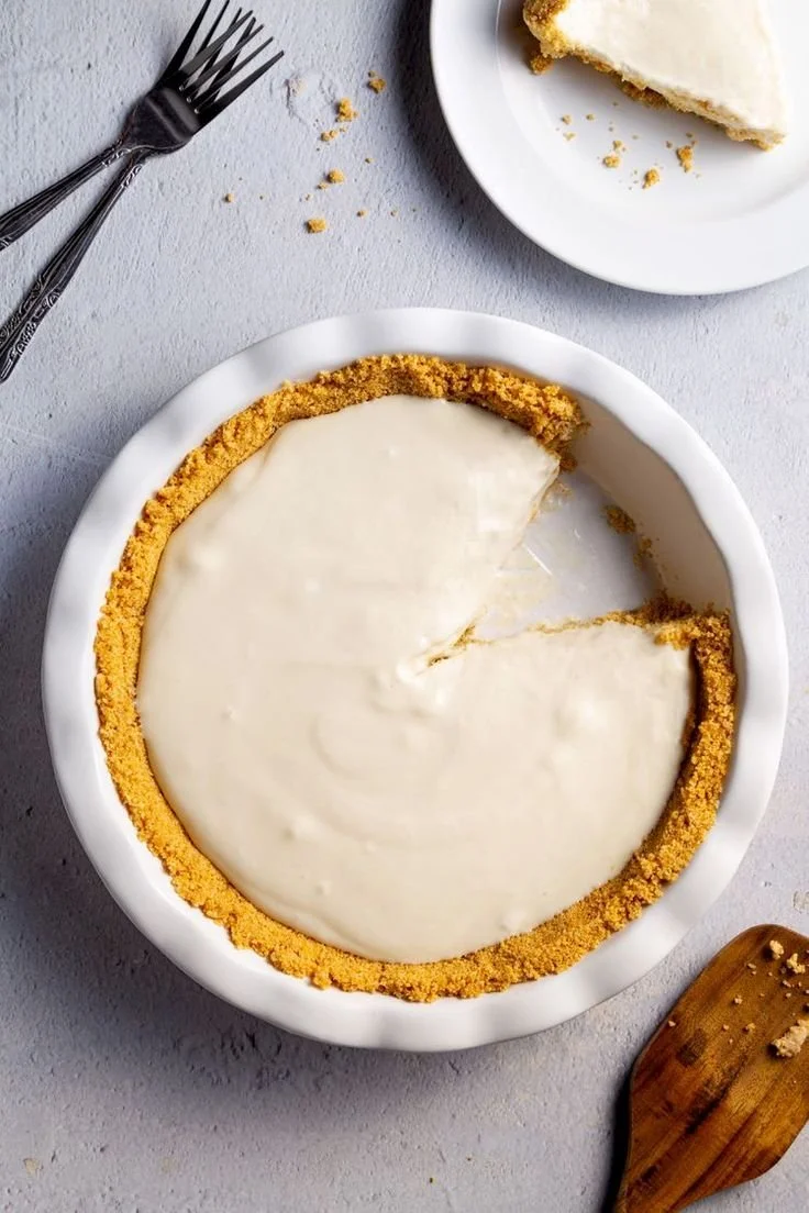 Delicious frozen lemonade pie served on a plate, perfect for summer desserts
