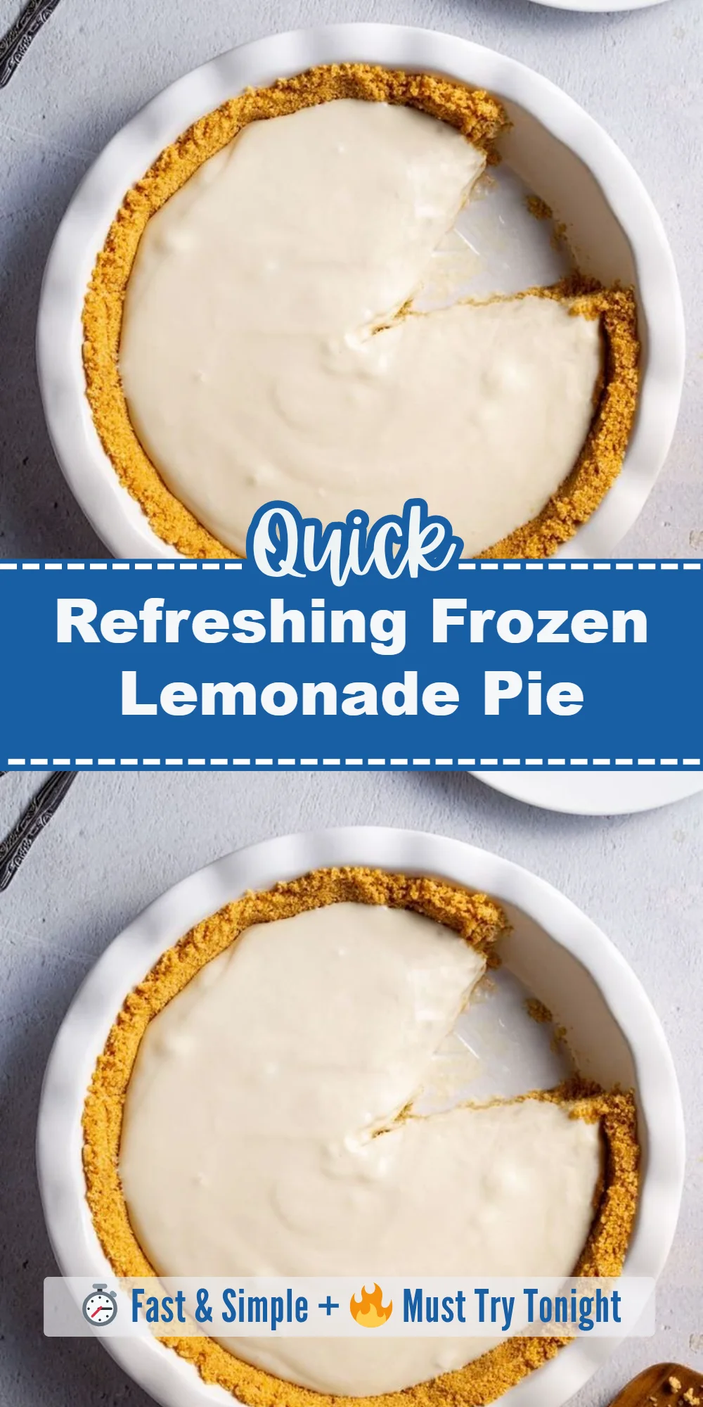 Refreshing Frozen Lemonade Pie