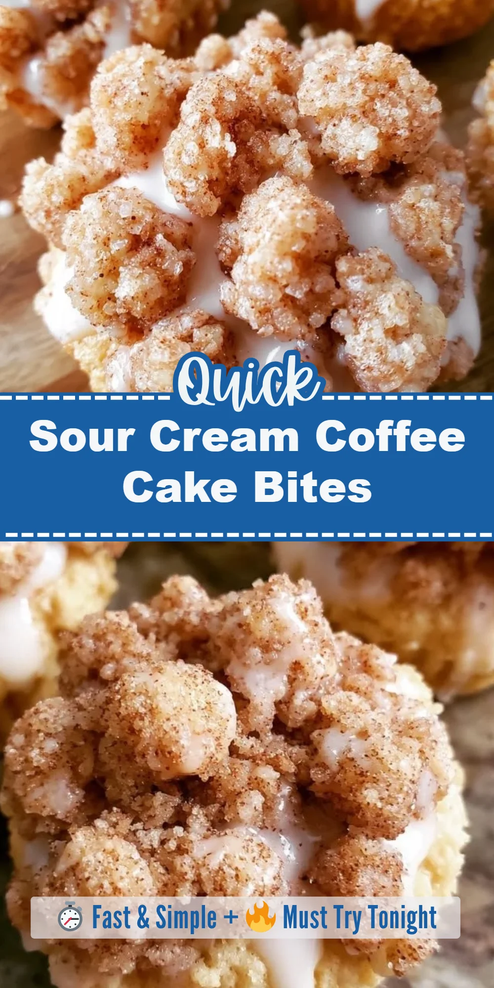 Sour Cream Coffee Cake Bites