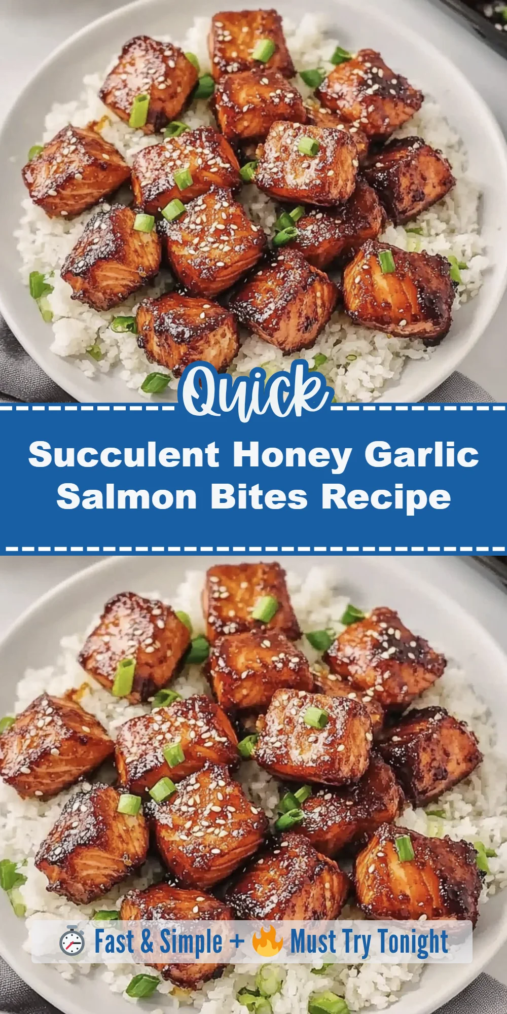 Succulent Honey Garlic Salmon Bites Recipe