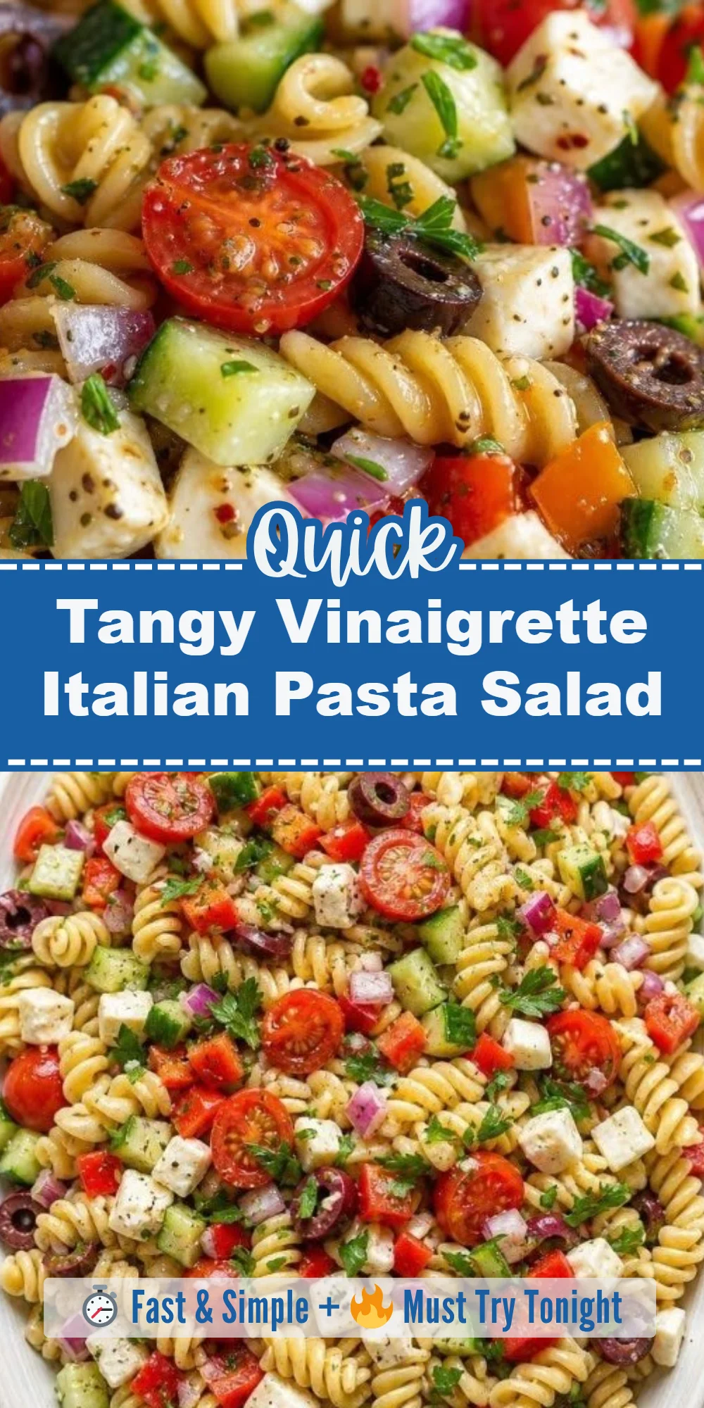 Tangy Vinaigrette Italian Pasta Salad