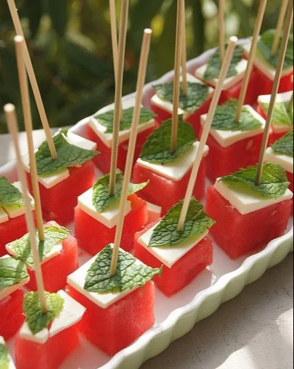 Watermelon and Feta Sticks