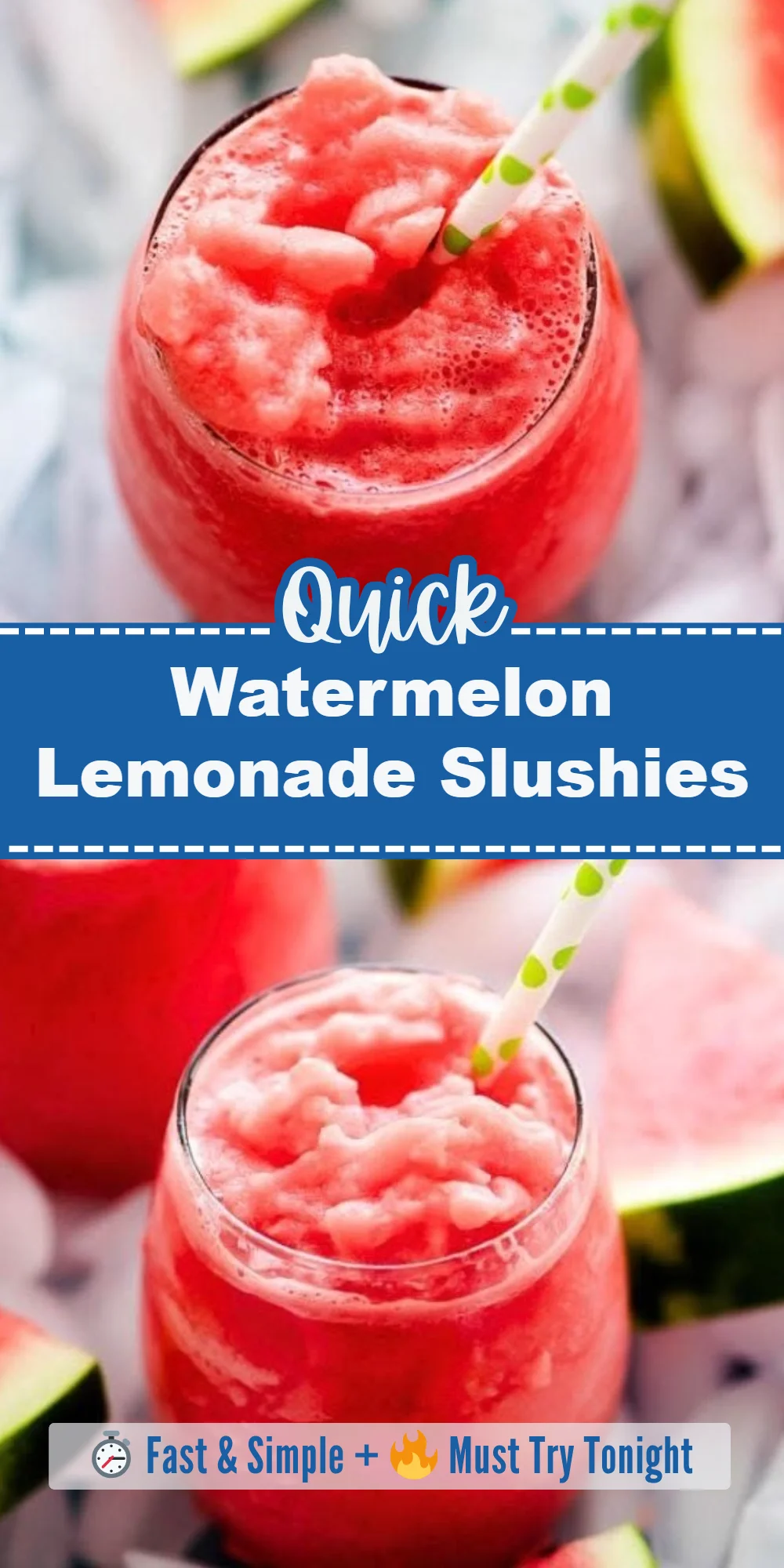 Watermelon Lemonade Slushies
